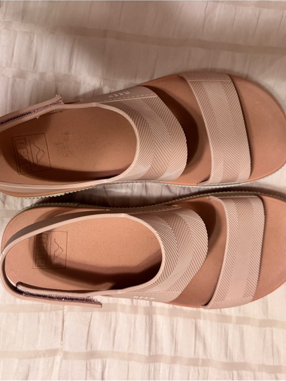 REEF LIKE NEW Women’s Pink Platform Slingback Sandals - Picture 5 of 5